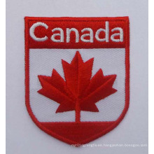 Insignia del logotipo del país del remiendo del bordado de la bandera de Canadá (GZHY-PATCH-001)